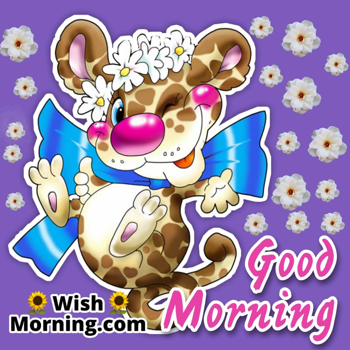Good Morning Cartoon Animals - Wish Morning