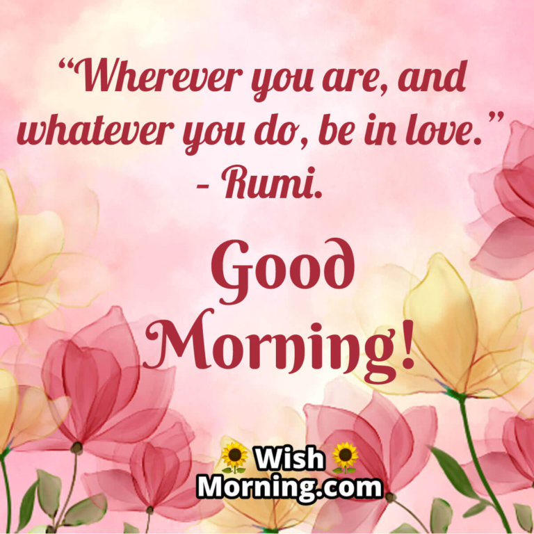 Good Morning Rumi Quotes Wish Morning