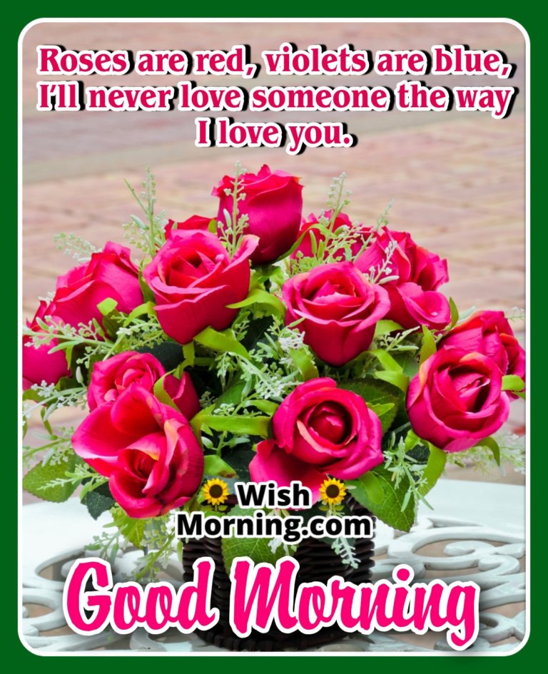 Good Morning Wishes With Rose Flower - Wish Morning