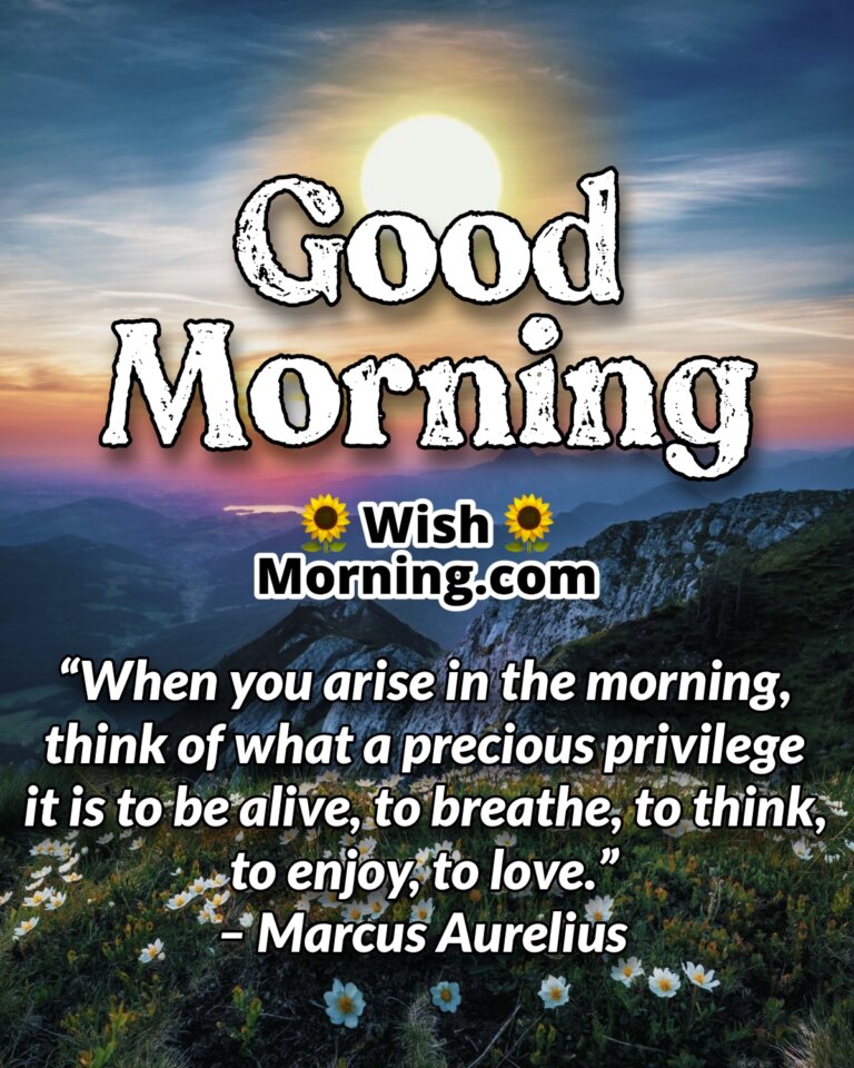 Inspirational Good Morning Quotes - Wish Morning