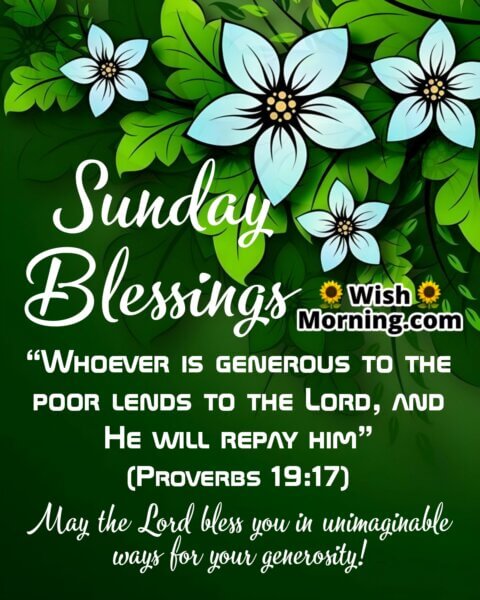 Sunday Blessings Images Wish Morning