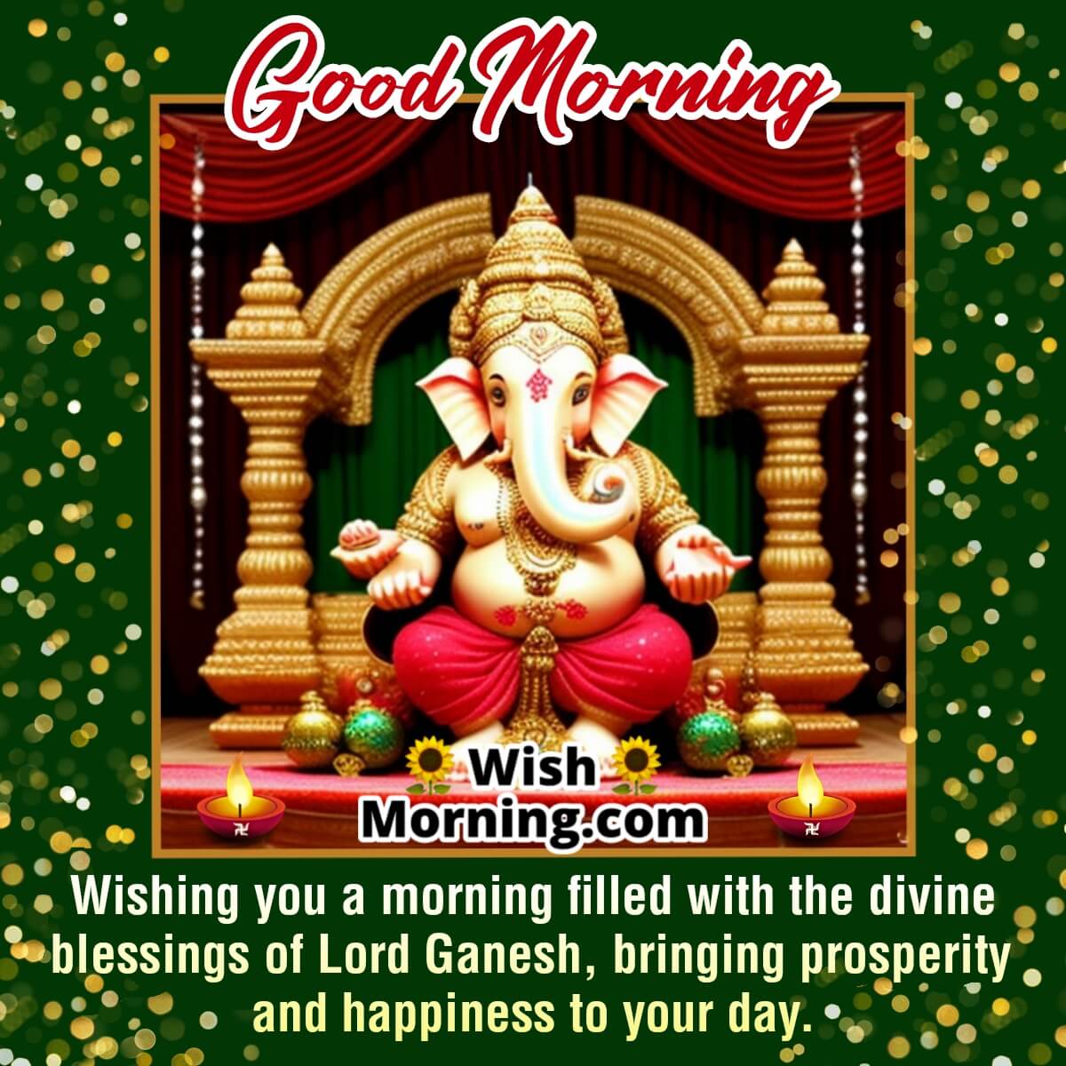 Good Morning Lord Ganesh Blessings