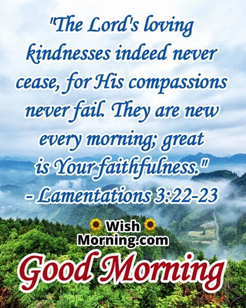 Good Morning Bible Verses - Wish Morning