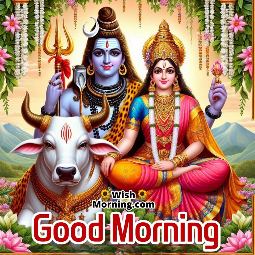 Good Morning Lord Shiva Parvati Greetings