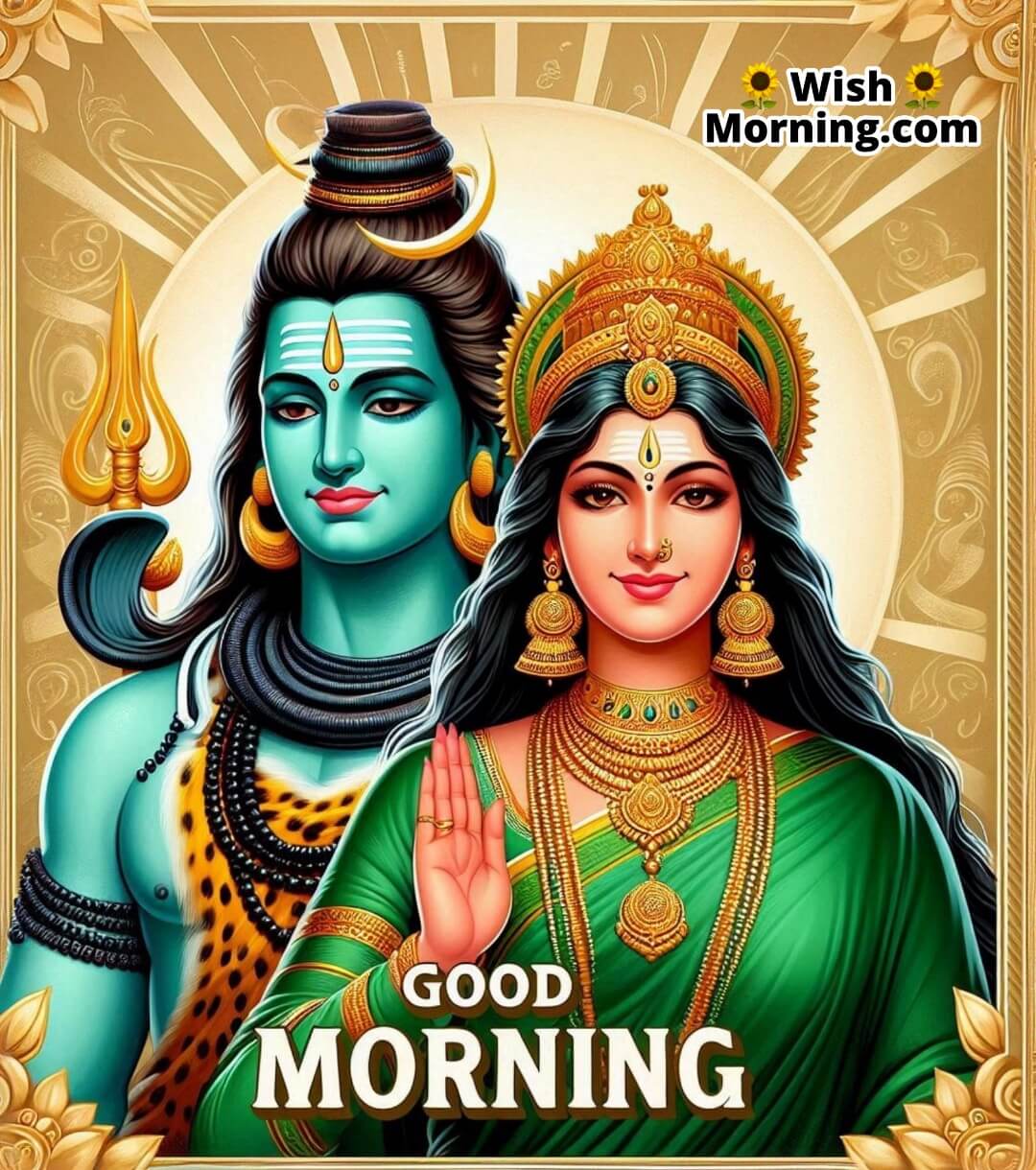 Good Morning Lord Shiva Parvati Pic