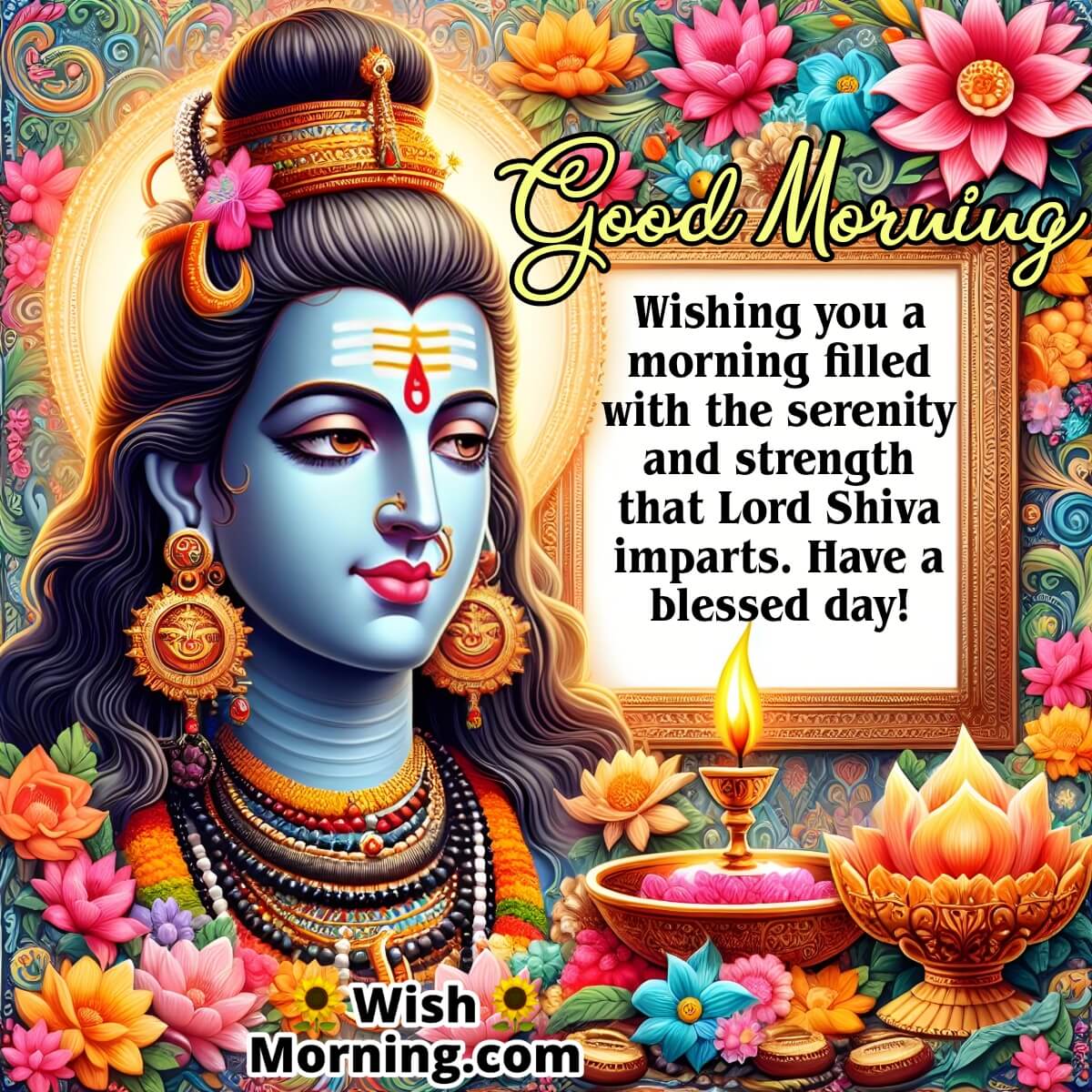 Good Morning Lord Shiva Blessed Day