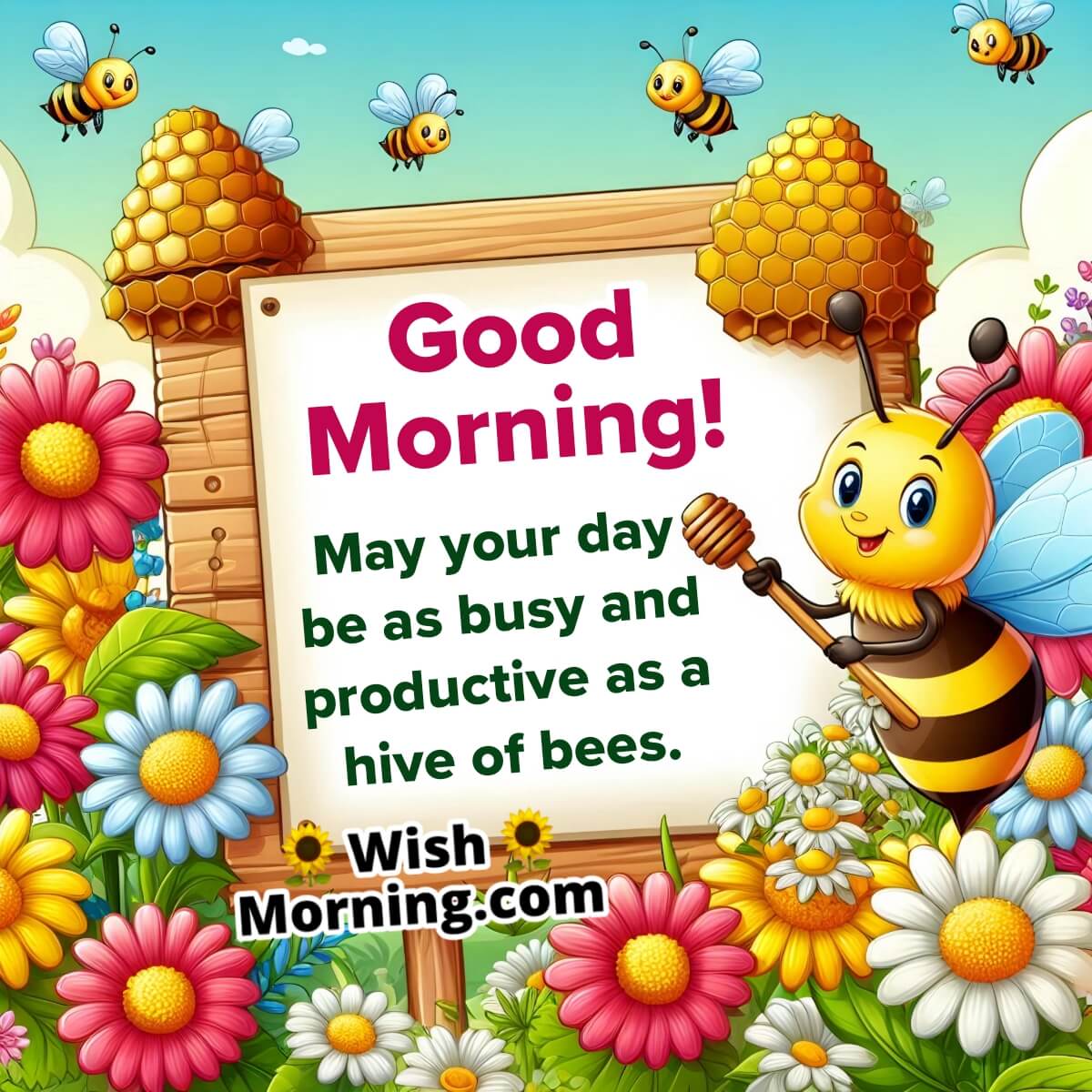 Buzzing Beginnings: Good Morning Wishes Inspired by Bees - Wish Morning