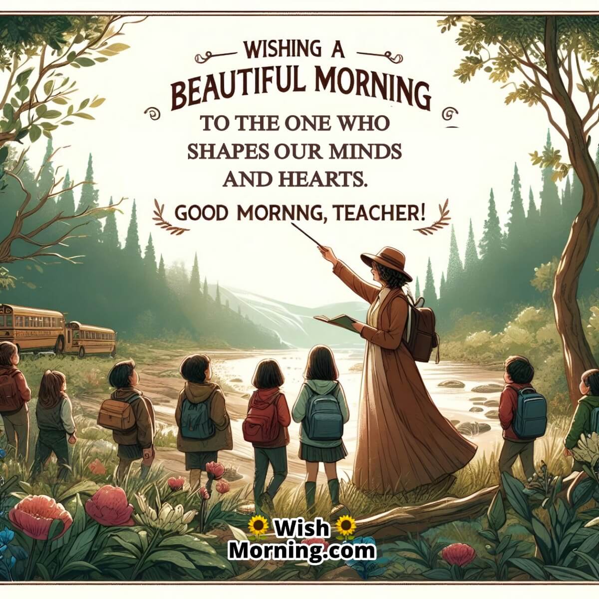 Beautiful Morning With Teacher