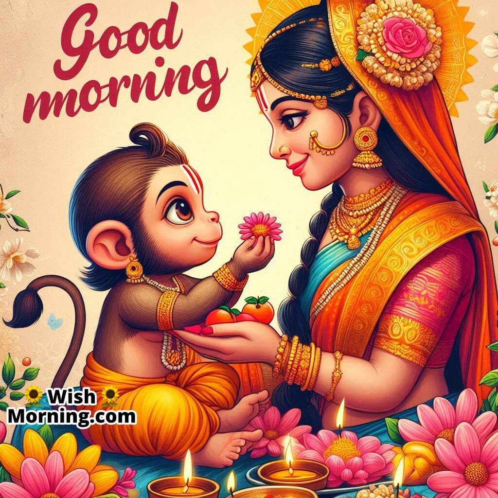 Good Morning Baby Hanuman With Sita