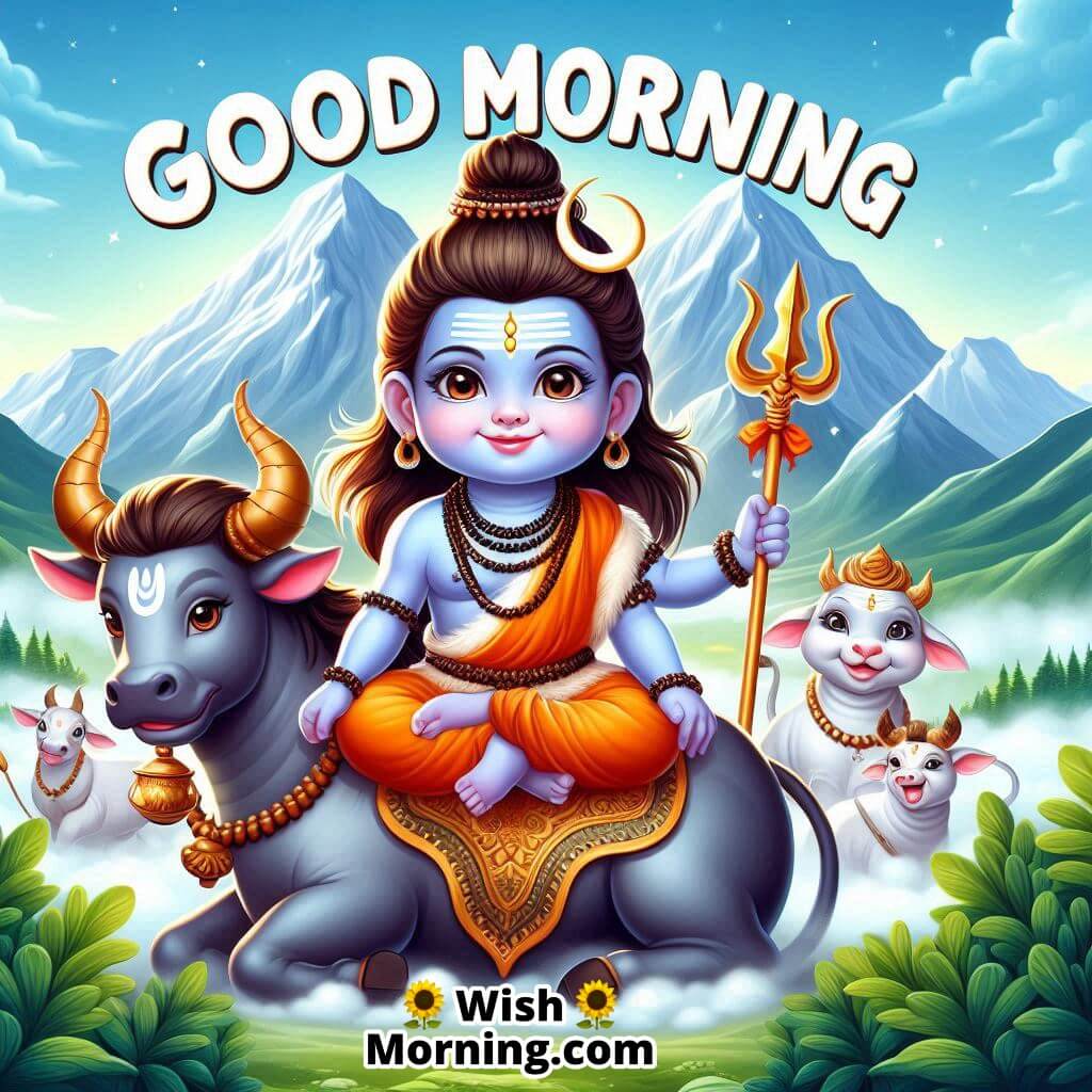 Good Morning Baby Shiva Image