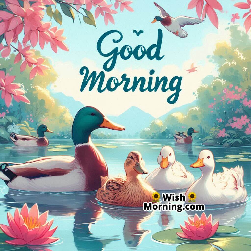 Good Morning Duck Family