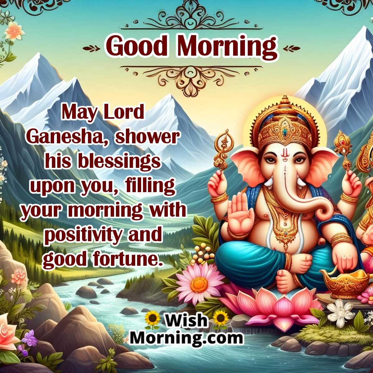 Good Morning Ganesha Blessings