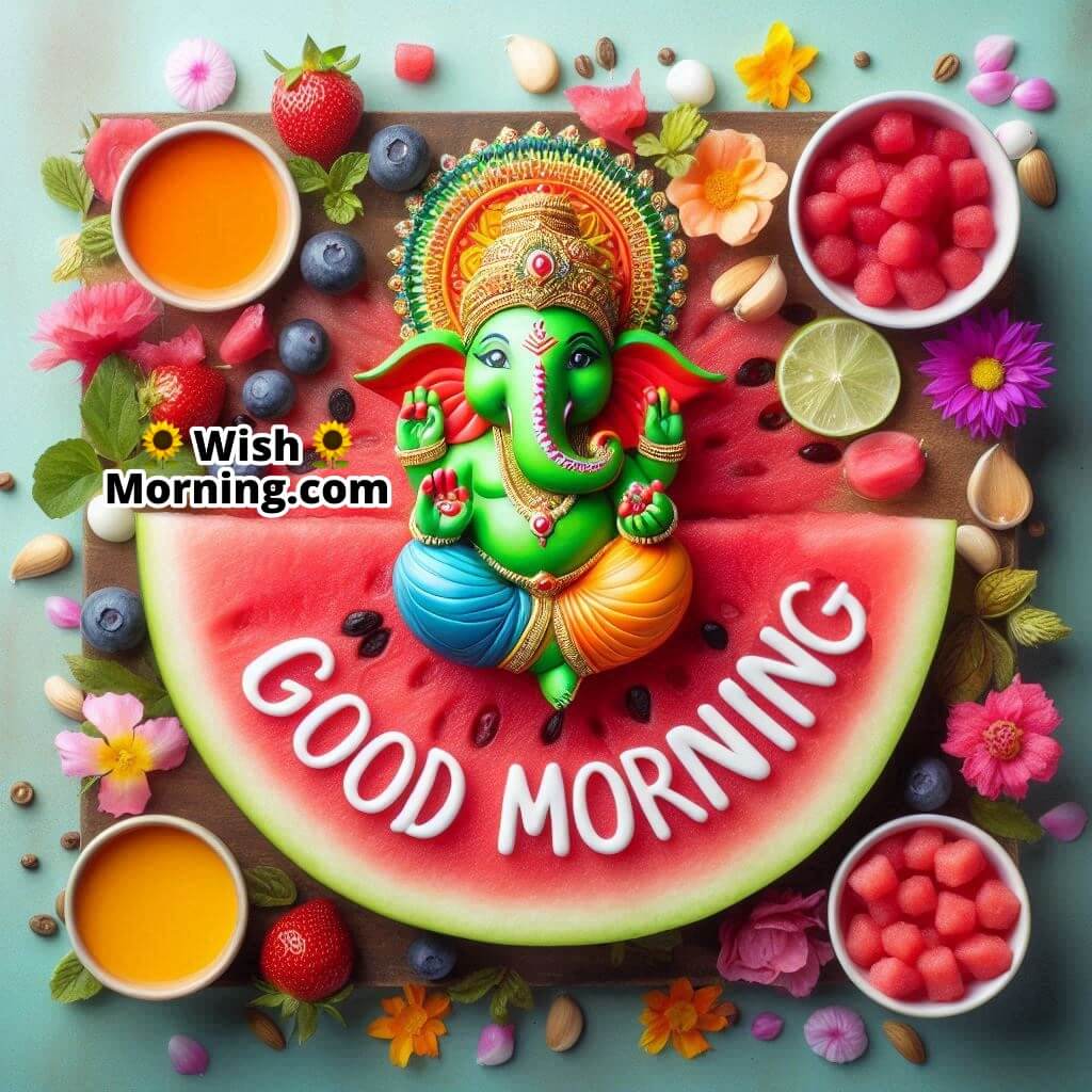 Good Morning Ganesha From Watermelon