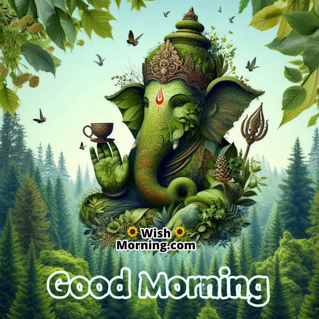 Good Morning Ganesha Nature Scene