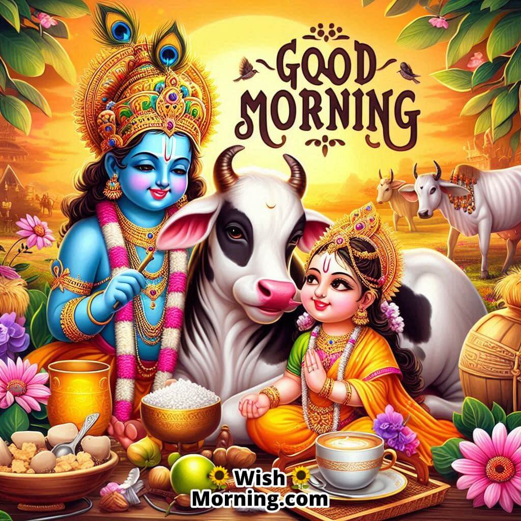 Good Morning Radha Krishna Breakfast