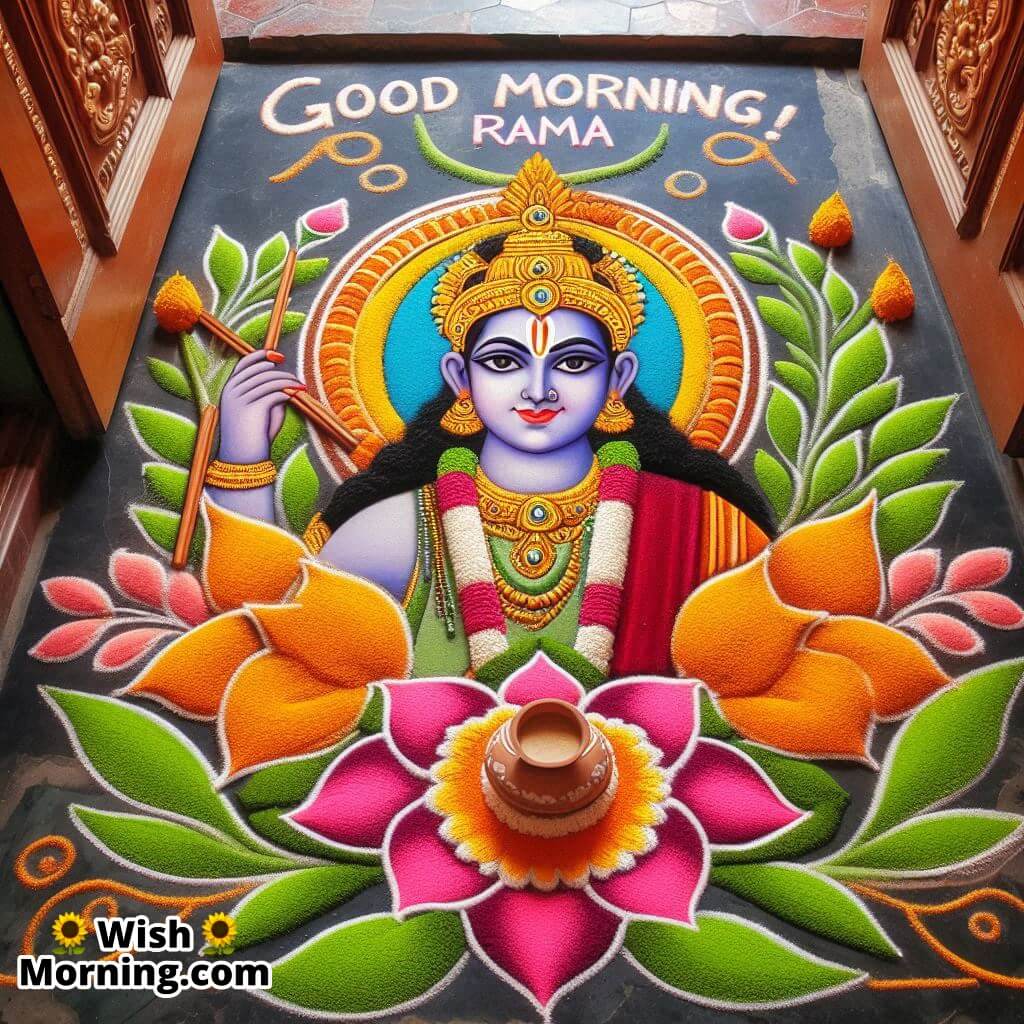 Good Morning Shree Rama Rangoli