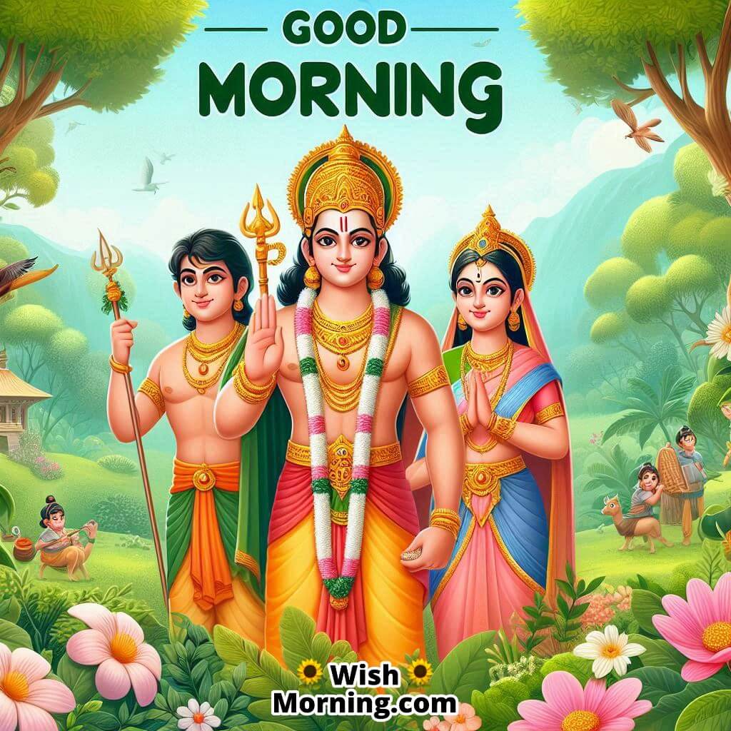 Morning With Shree Ram, Sita, Lakshmana