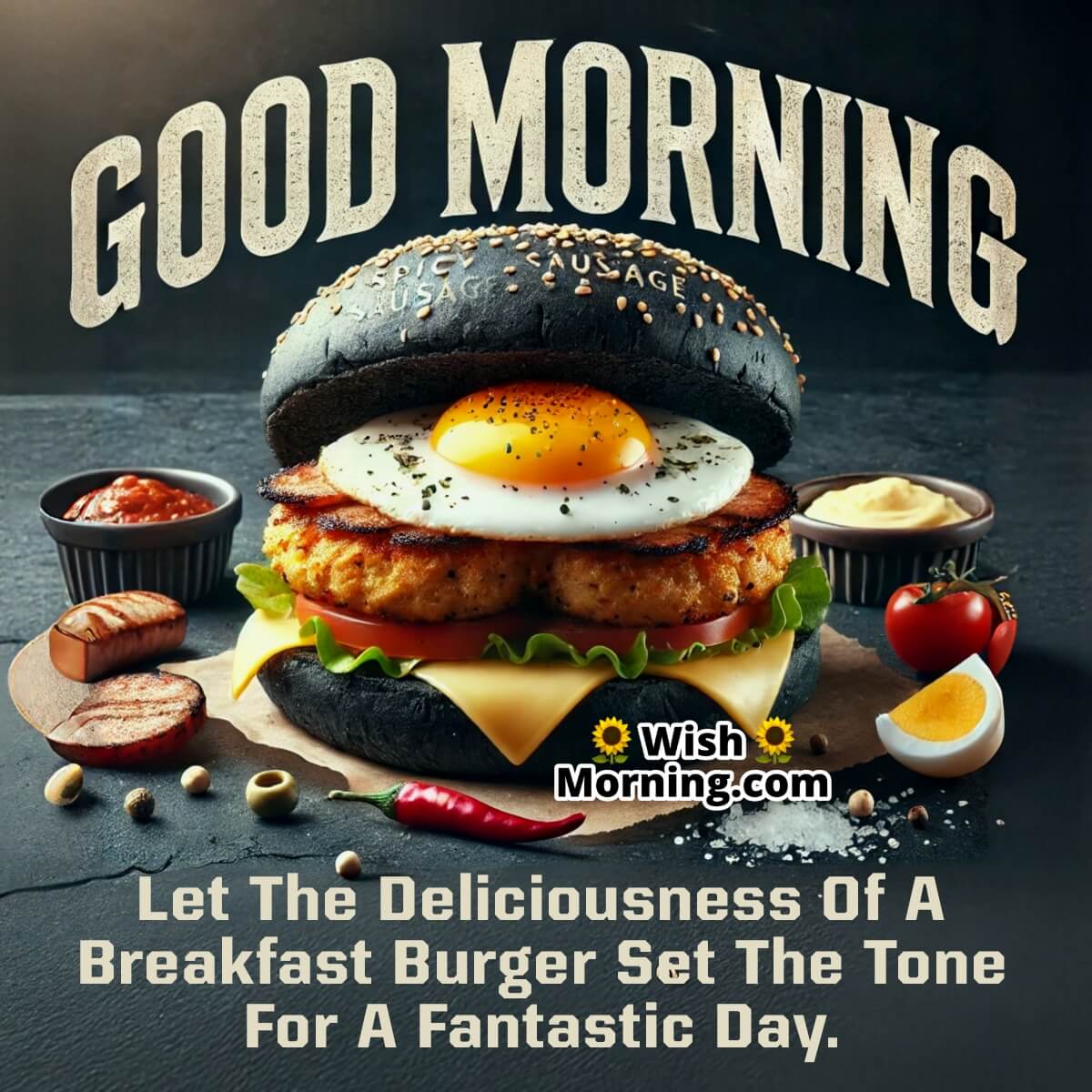 Fantastic Morning Breakfast Burger