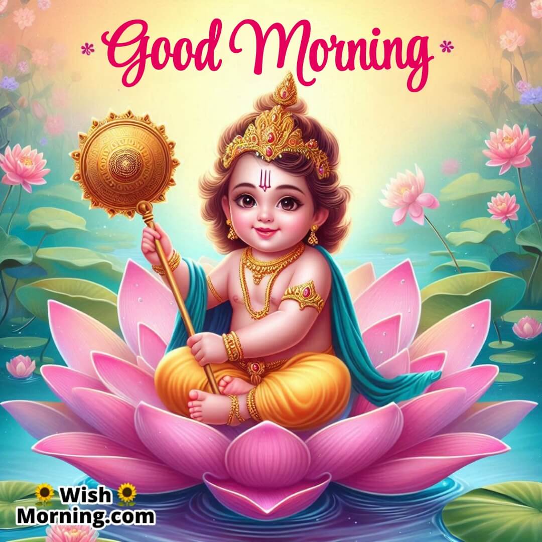 Good Morning Baby Vishnu Image