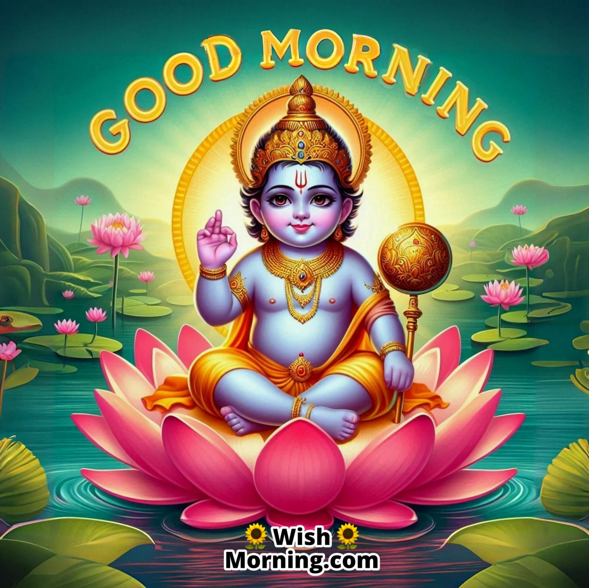 Good Morning Baby Vishnu Photo