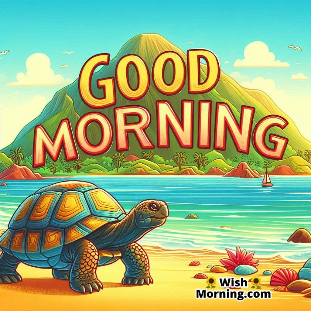 Good Morning Beach Tortoise