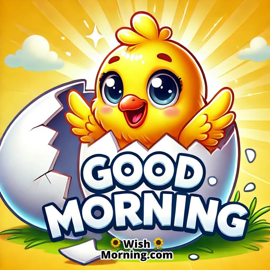 Good Morning Cheerful Chick