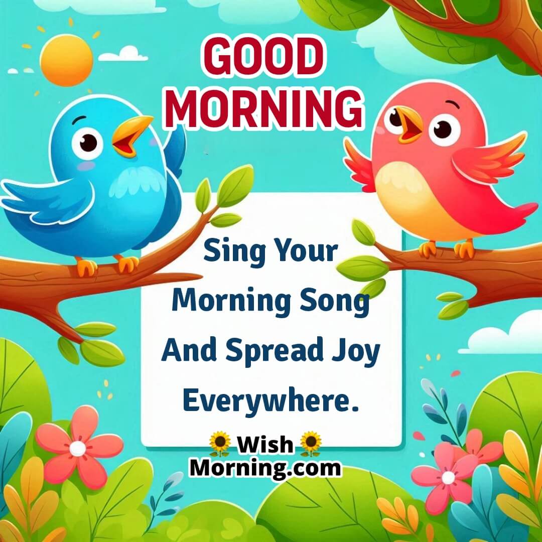 Good Morning Chirping Birds Message