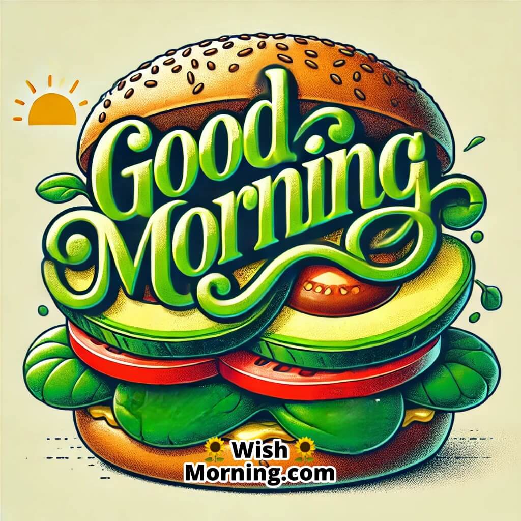 Good Morning Colorful Veggies Burger