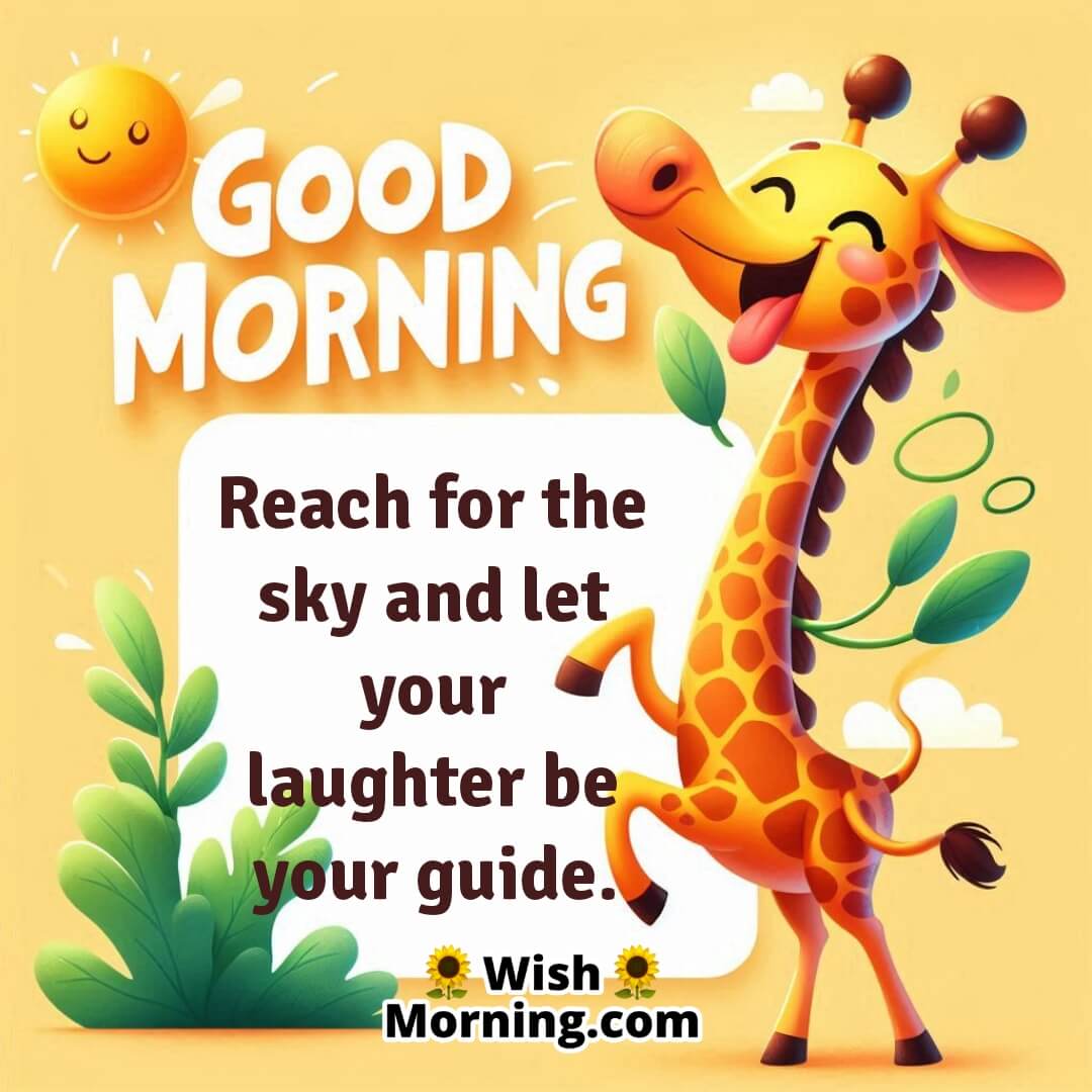 Good Morning Giggling Giraffe Message