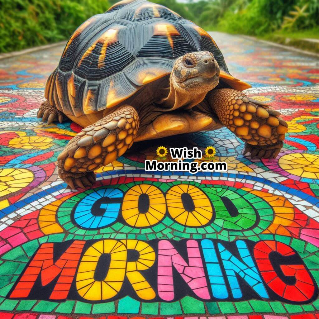 Good Morning Mosaic Tortoise