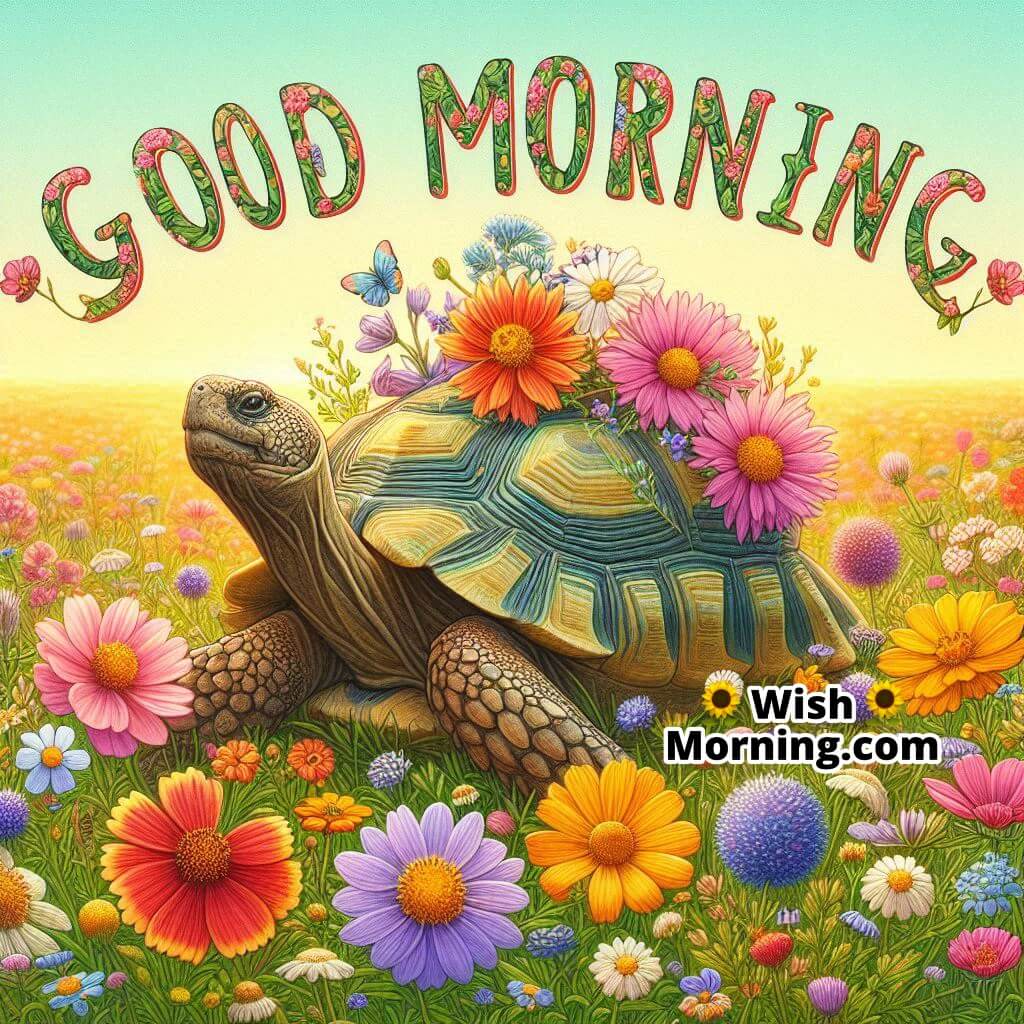 Good Morning Wildflower Tortoise