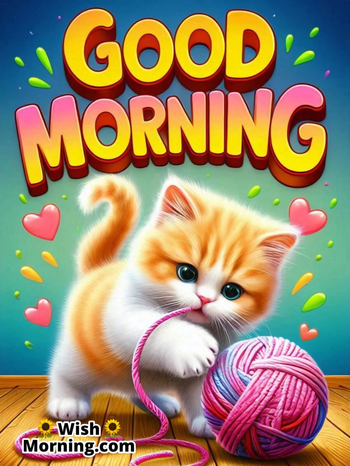 Good Morning Yarn Cat