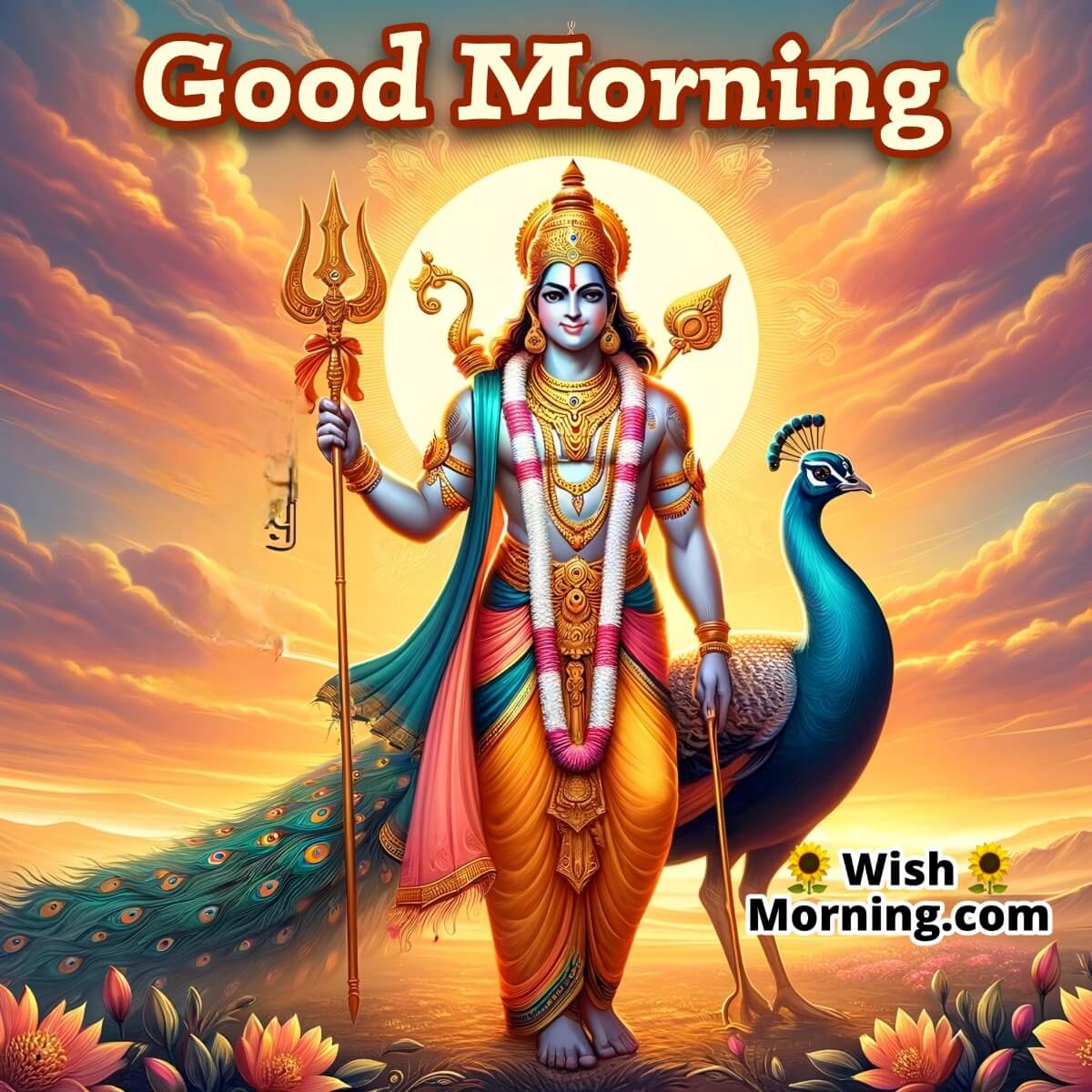 Good Morning With Kartikeya's Sunrise Blessing