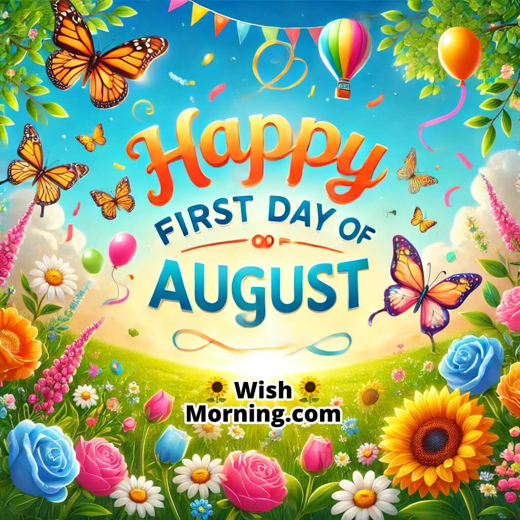 Happy First Day Of August Image