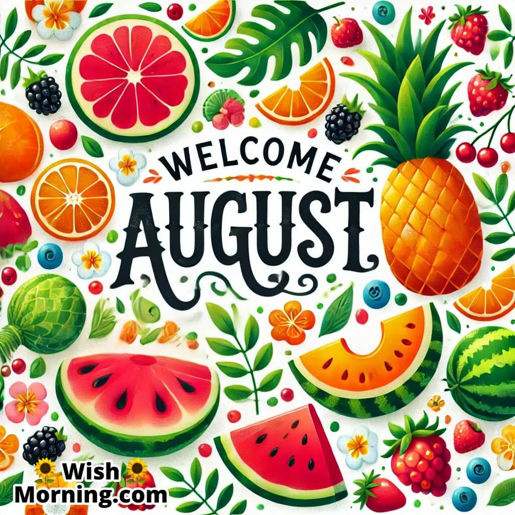 Welcome August Fresh Summer Fruits