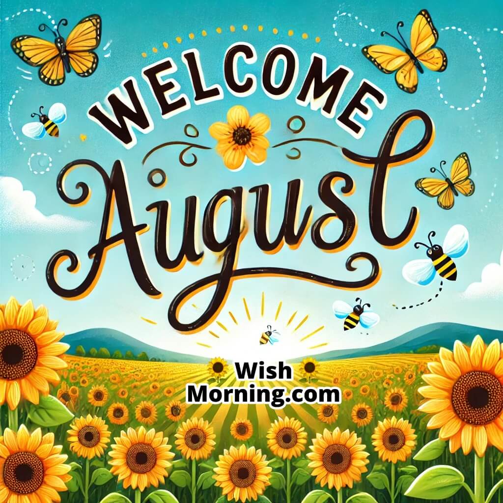 Welcome August Sunflower Radiance