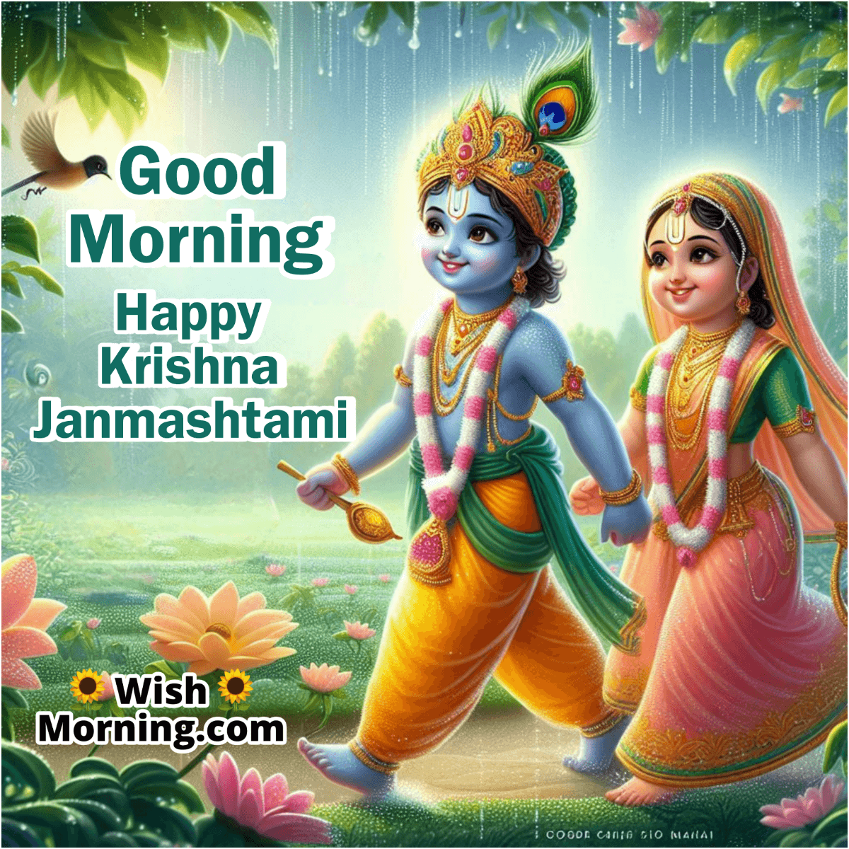 A Sacred Morning With Radha Krishna