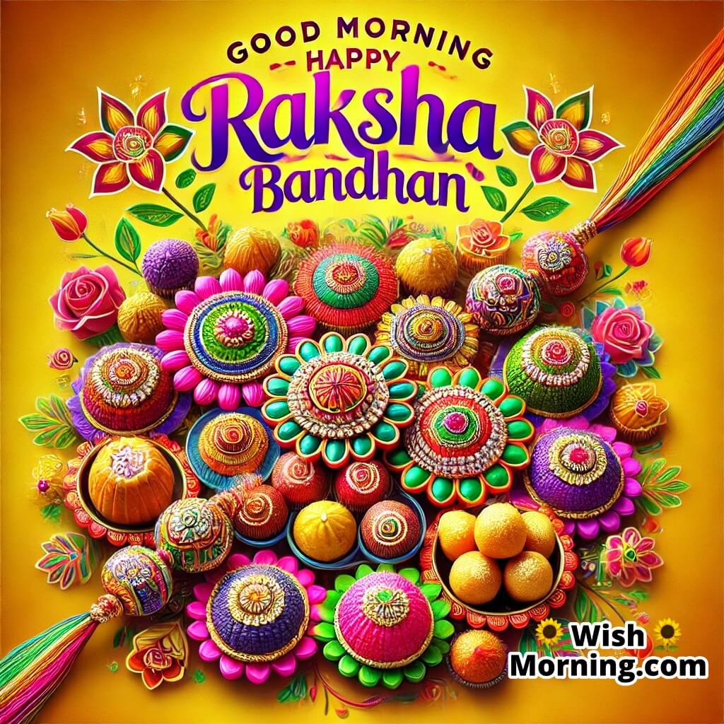 Good Morning Flowers For Raksha Bandhan