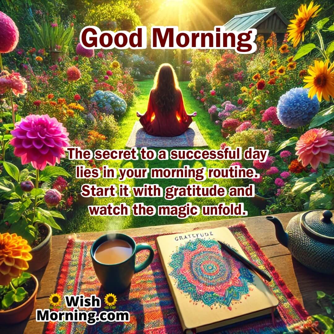 Good Morning Gratitude Magic Morning Scene