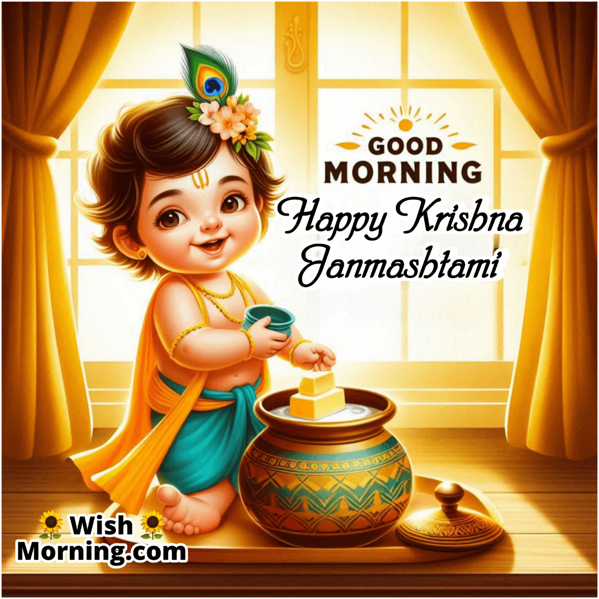 Good Morning Krishna Janmashtami Eternal Bliss