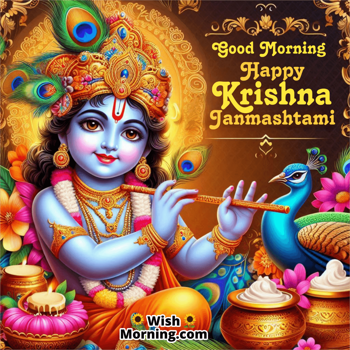 Good Morning Krishna Janmashtami Festival Of Joy