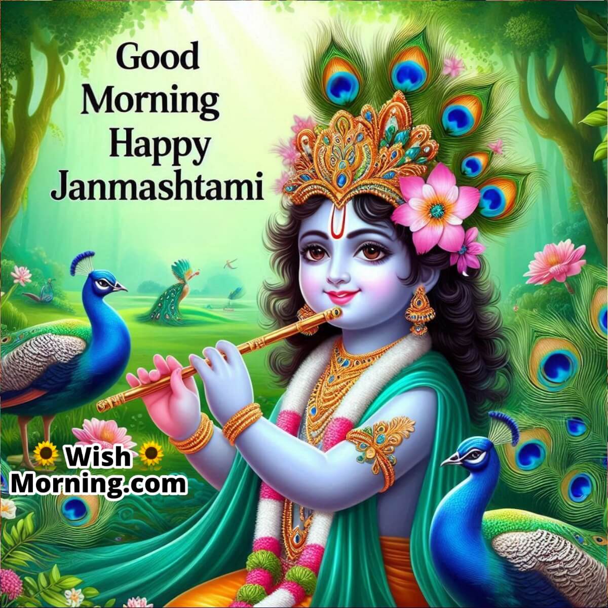 Good Morning Krishna Janmashtami Spiritual Joy