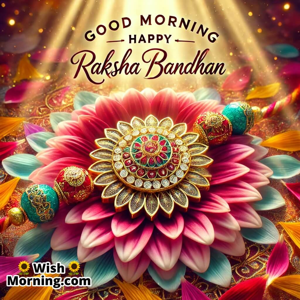 Good Morning Rakhi Flower