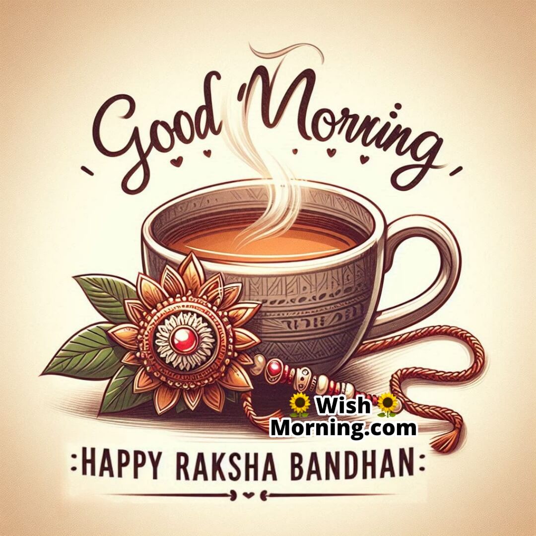 Good Morning Rakhi With A Cup Of Tea