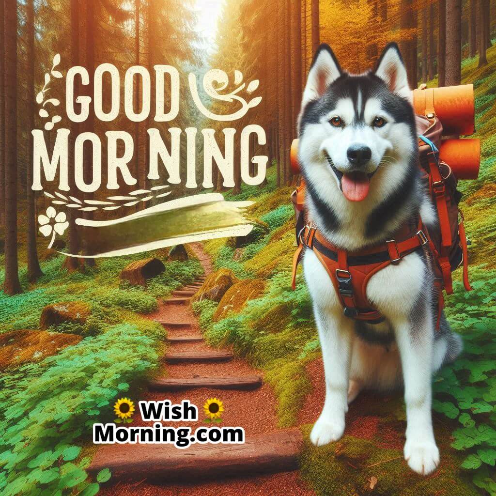 Good Morning Siberian Husky