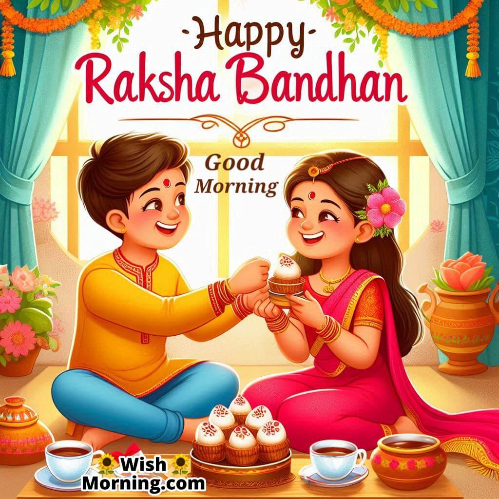 Happy Raksha Bandhan Good Morning