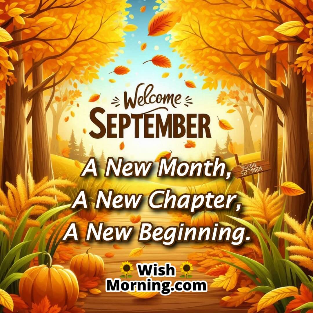 Welcome September Month Quote