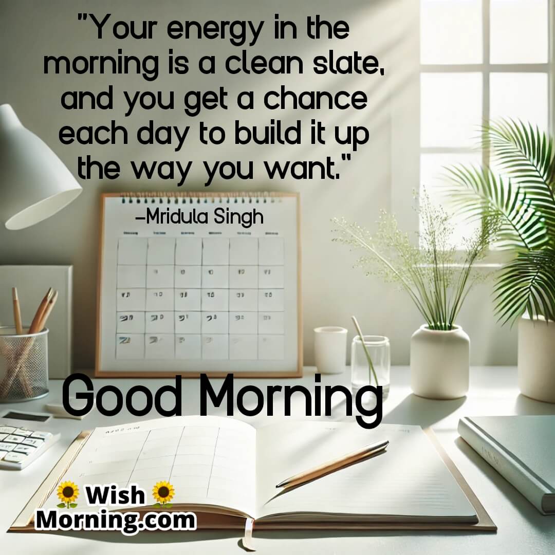 Build Your Energy Fresh Start In Morning