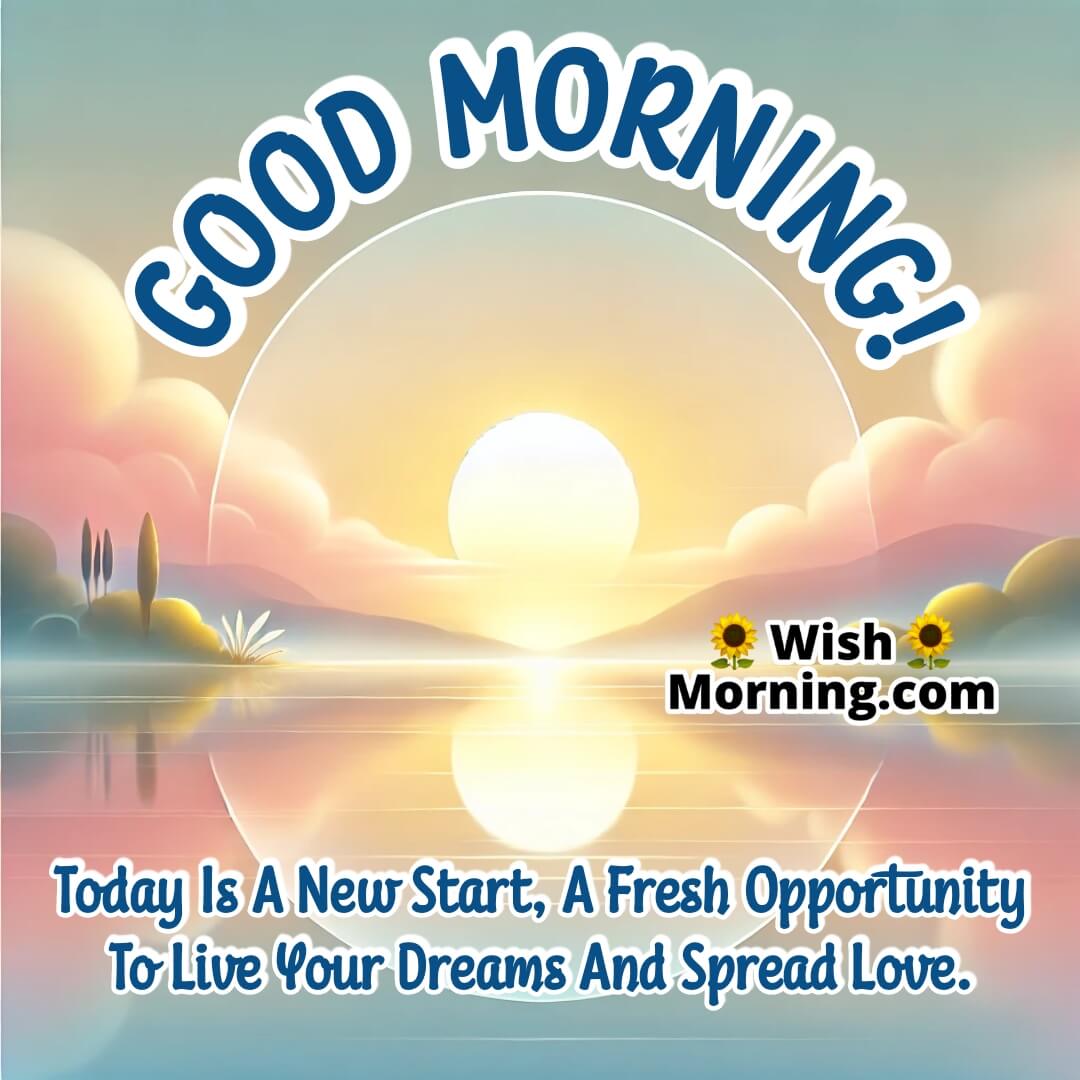 Good Morning Fresh Start Image