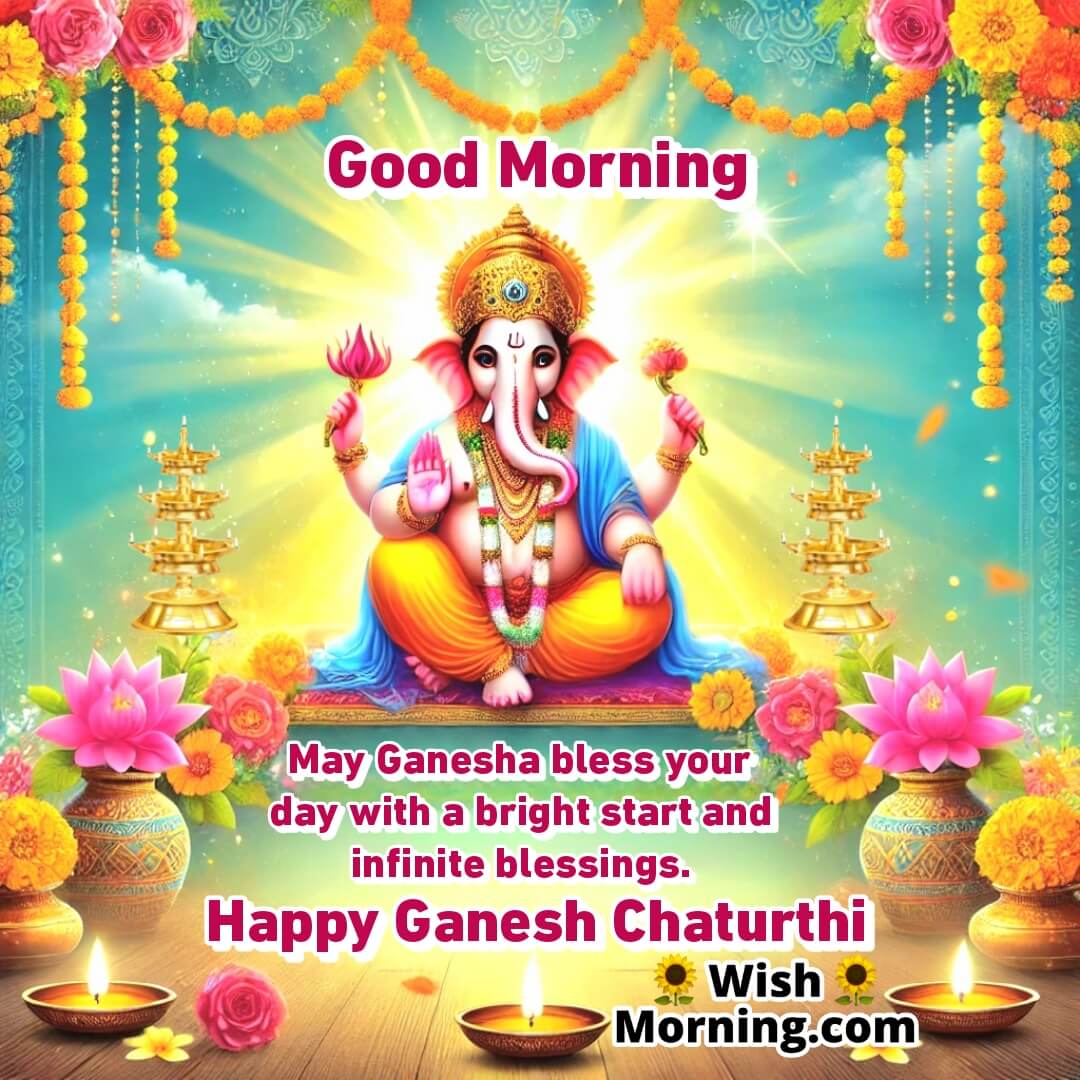 Good Morning Ganesh Chaturthi Blessings